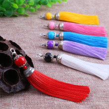 Beautiful handmade bright Chinese knot tassel with Pearl